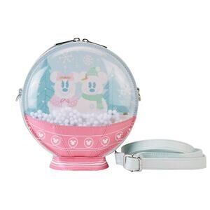 Loungefly Disney Mickey & Friends Winter Snow Globe Crossbody | NWT
